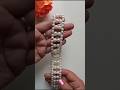 Stylish White Moti Necklace Making | Trending Pearl Jewellery Idea #diy #craft #shorts