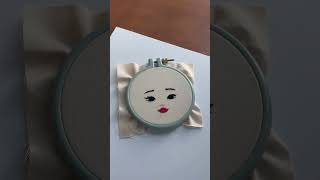 Learn to embroider a doll face! #dollartistry #fashiondoll #dollmaking #clothdoll #embroidered