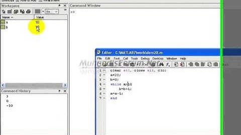 MATLAB While Döngüsü 1