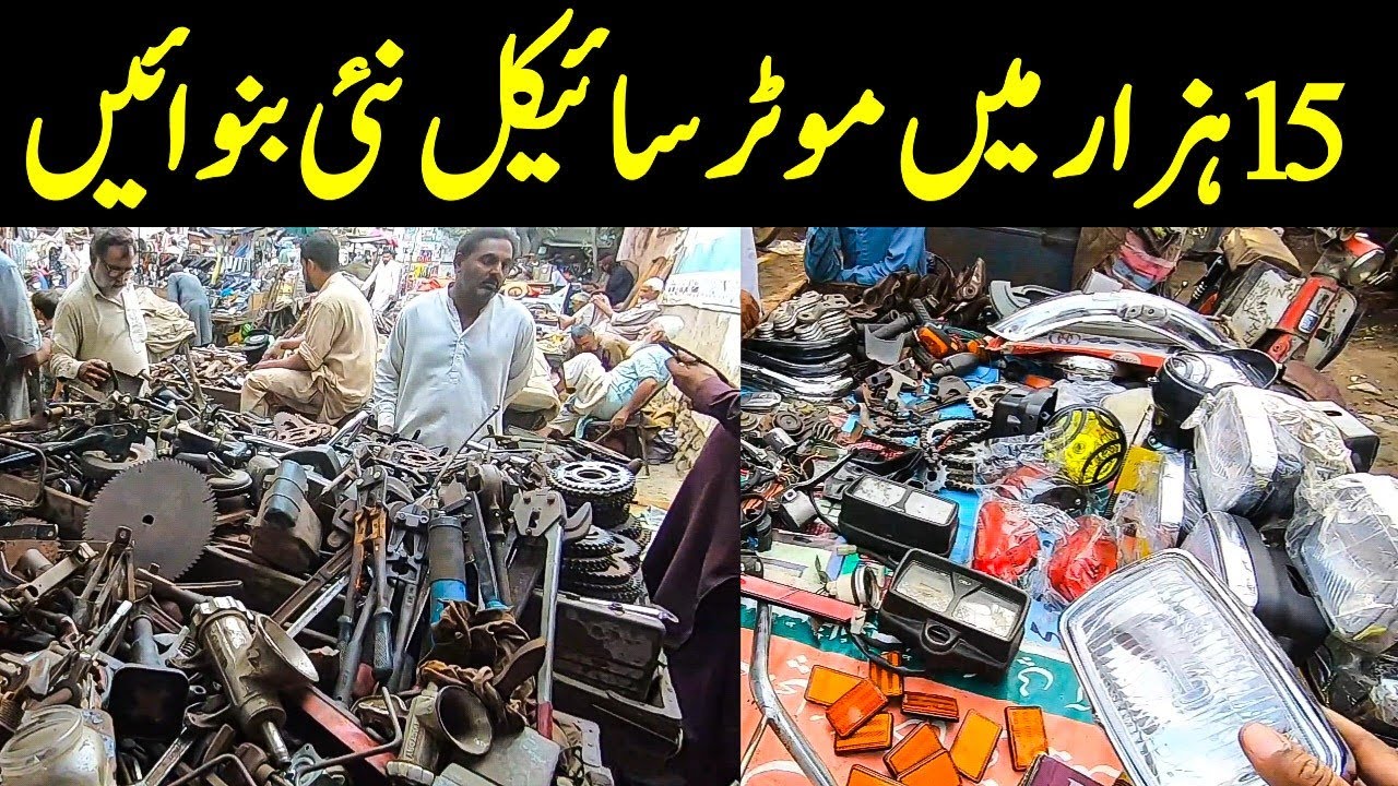 Karachi Biggest Motorcycle Market Ranchoreline Used new Spare parts Walking Tale @focus with fahim
