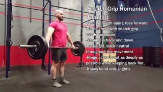 Snatch Grip Romanian Deadlift
