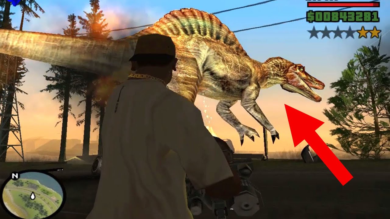 secret Dinosaur in gta san andreas! Hidden Place # ...