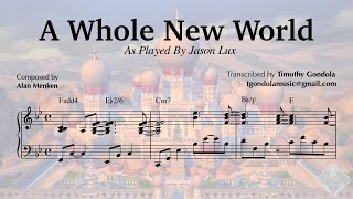 Jason Lux plays A Whole New World