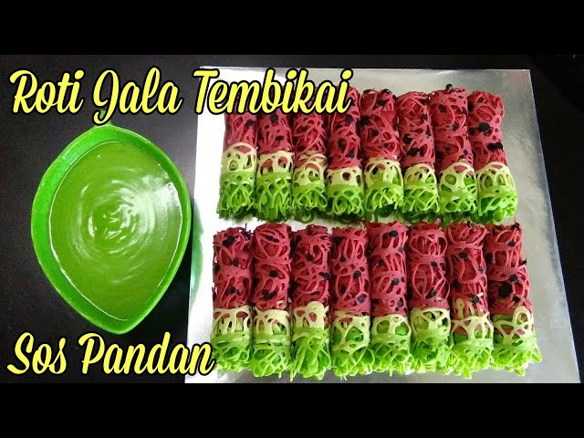 Roti Jala Tembikai Sos Pandan Litetube