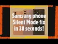 Is your Samsung android automatically switching to Silent Mode? Here