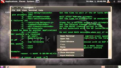 Backtrack 5   Crack WPA on a WPS AP using Reaver 2013