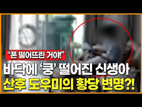 &amp;quot;폰 떨어뜨린 거야!&amp;quot; | 신생아 바닥에 &amp;#39;쿵&amp;#39; 떨어뜨린 산후도우미의 황당한 변명?