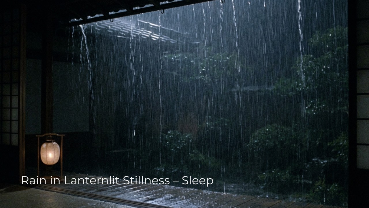 Rain in Lanternlit Stillness – Sleep
