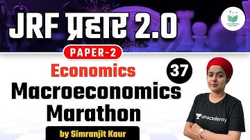 12:00 PM - NTA UGC NET 2021 | Economics by Simranjit Kaur | Macroeconomics Marathon