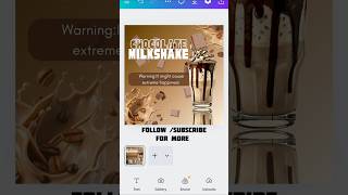 Follow for more #canvadesigns#freedesigns #viral#shorts #chocolate #milkshake #graphicdesign
