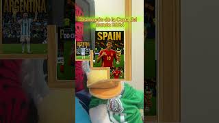 Donald belico viendo quien será campeón del mundo🦆😏 #donald #campeóndelmundo #humor #viral
