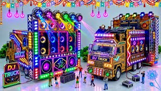 Mini DJ Truck Ganesh Stage |How To Make Mini DJ Truck Setup By Cardboard Making Big DJ Truck DJ Wala