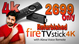 Amazon Fire tv Stick 4K UHD Only2699 | Refurbished Firetv Stick 4k Review & Unboxing | Amazon Firetv