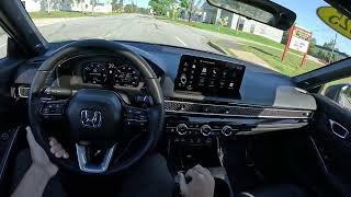 2025 Honda Civic Sport Touring Hybrid POV Drive/Review