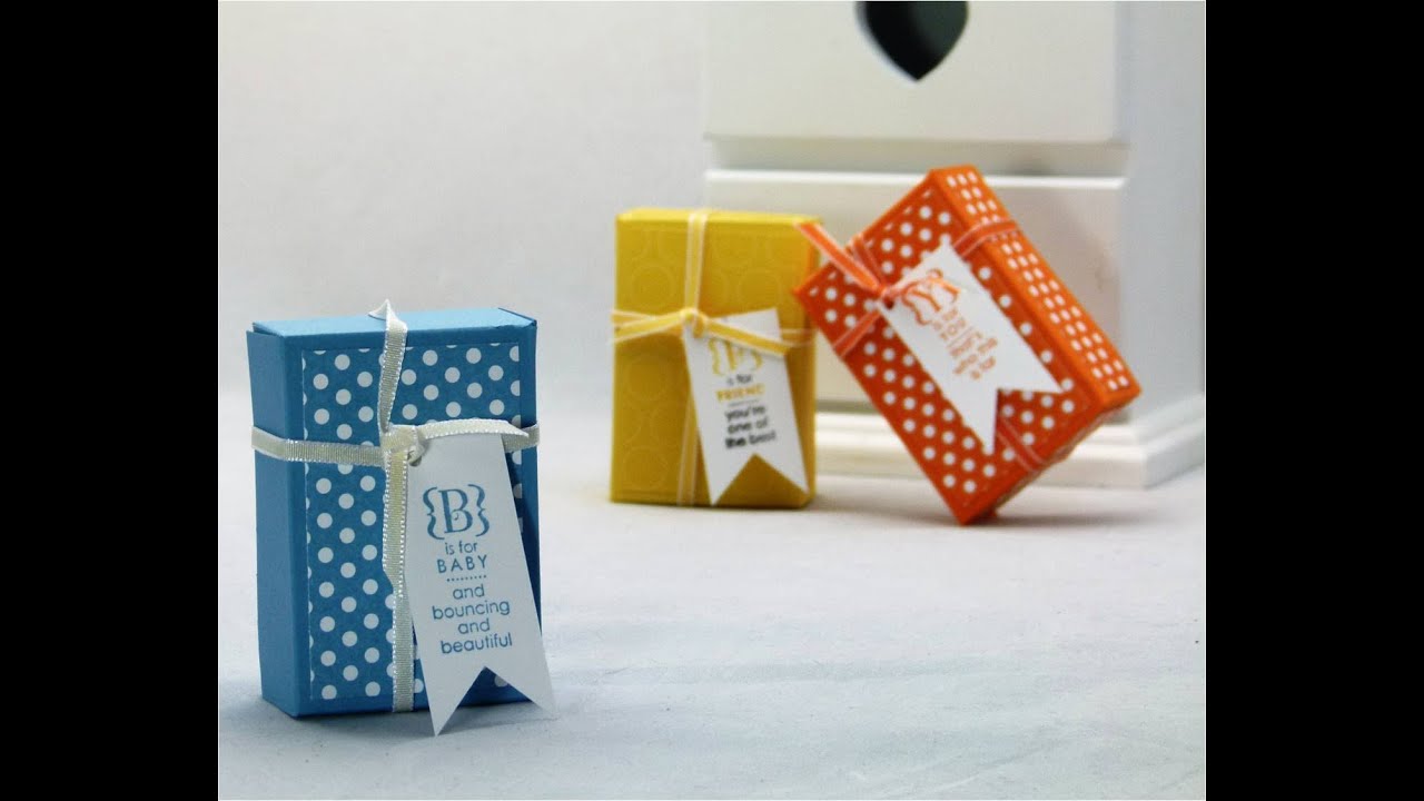 Stampin Up Mini Treat Gift Box Tutorial YouTube Stampin Up Mini Treat Gift Box Tutorial YouTube