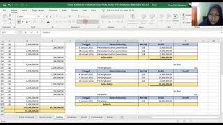 Tutorial Membuat Buku Besar di Excel | Nurul Fitri Ramadani
