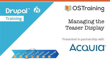 Drupal 8 Beginner, Lesson 36: Managing the Teaser Display