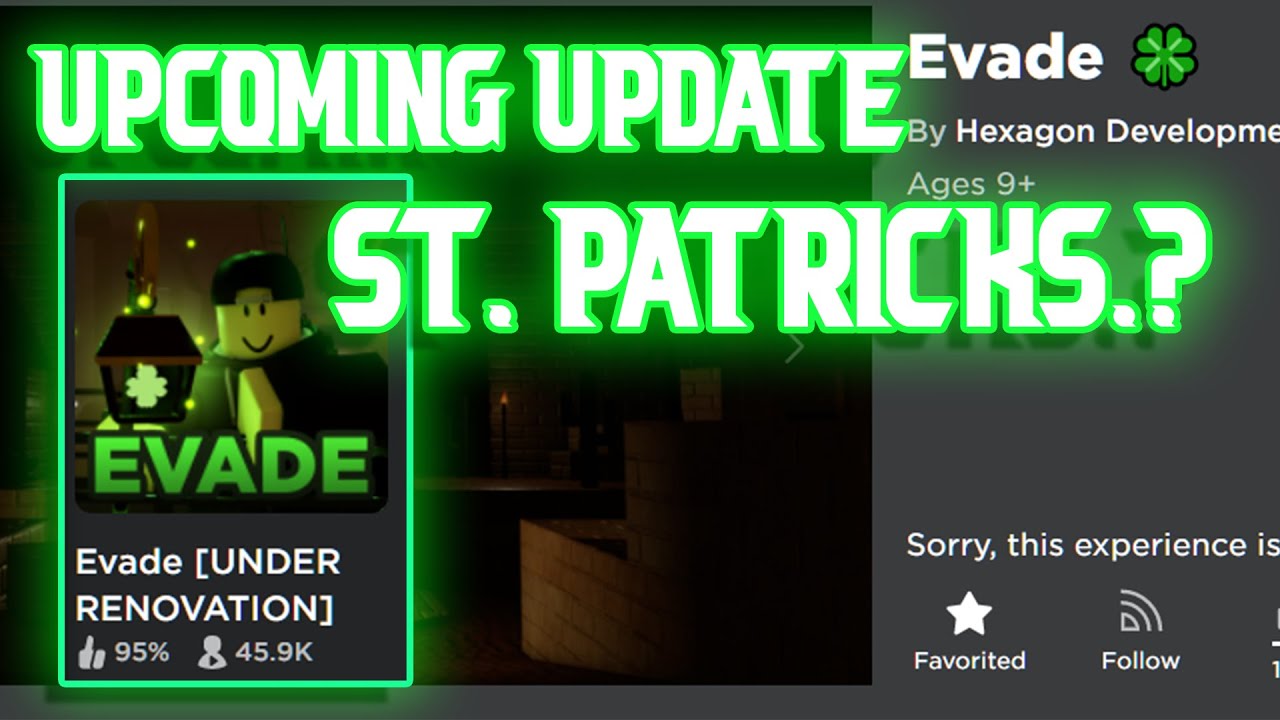 Evade 🍀 Codes Wiki 2023 - St Patricks Update Codes