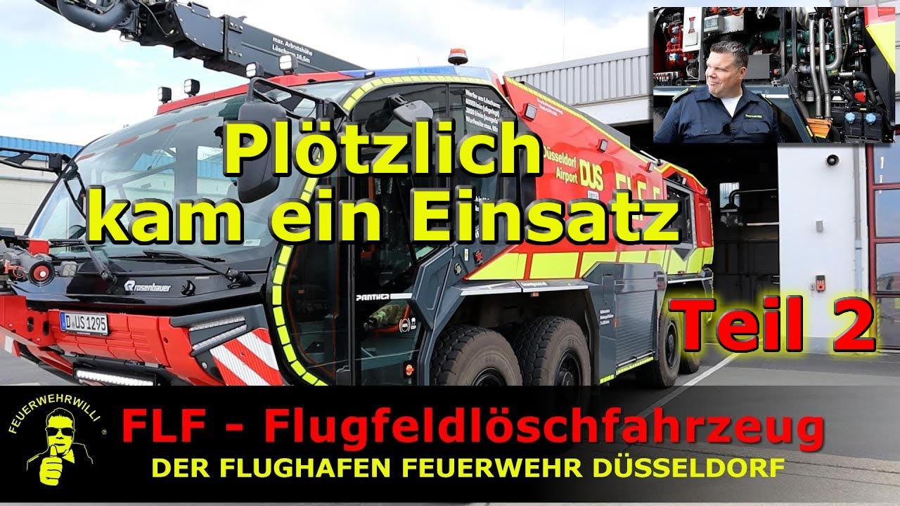 FLF - Flugfeldlöschfahrzeug bei der Flughafen Feuerwehr Düsseldorf #DUS (Teil 2 v 2)