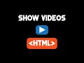 How to Show Videos in HTML |  HTML Tutorial part 7