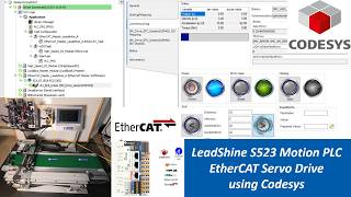 LDS04. Setup EtherCAT Servo Drive with Leadshine S523 Motion PLC using CodeSys
