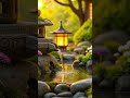 Escape Stress with Japanese Garden Water Sounds &amp; Music #relaxation #healingmusic #meditationmusic