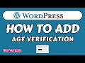 How to add Age Verification popup on WordPress site | Easiest way | Widgets elfsight