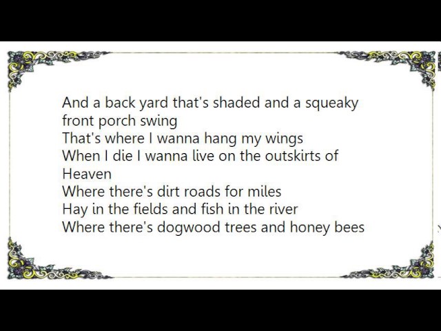Heaven's Point Of View Lyrics Craig Campbell - Outskirts of Heaven Lyrics Chords - Chordify