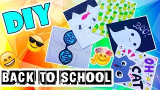 ОБЛОЖКИ ДЛЯ ТЕТРАДЕЙ | 5 вариантов как украсить скучные тетради | Back to School DIY 2017