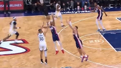 Steph Keeps Backing Up Hittting 4 Different Logo 3-Pointers vs Nets 🎯