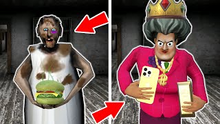 Poor Granny vs Rich Scary Teacher 3D  funny horror animation (141160 series in a row)
