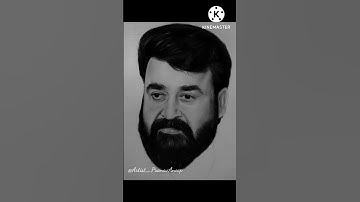 Lalettan Pencil Drawing | Mohanlal Realistic Graphite Drawing | Artist Pranav Anoop