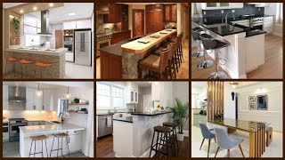 Modern Open Kitchen With Breakfast Counter Ideas | Modular Open Kitchen Design