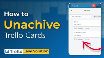 How to unarchive a card in trello 2024 (Tasks Effortlessly)