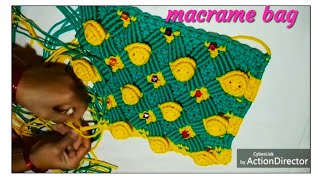 Macrame Hand Bag Tutorial Part - 2