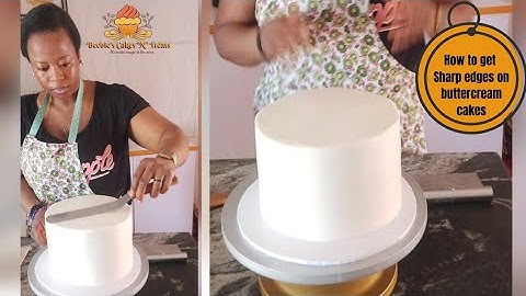 How to get Perfect Sharp edges on Buttercream Cakes