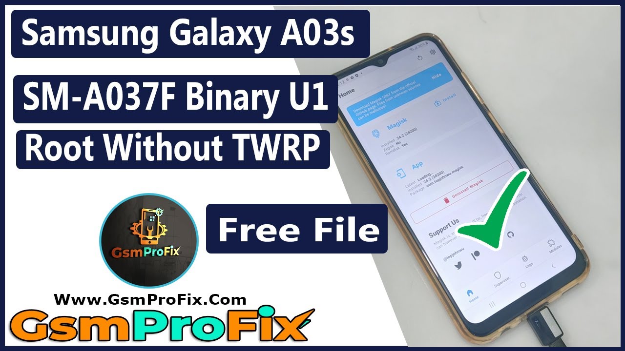 Samsung SMA037F Binary U1 Root / Samsung A03s Root Without TWRP YouTube