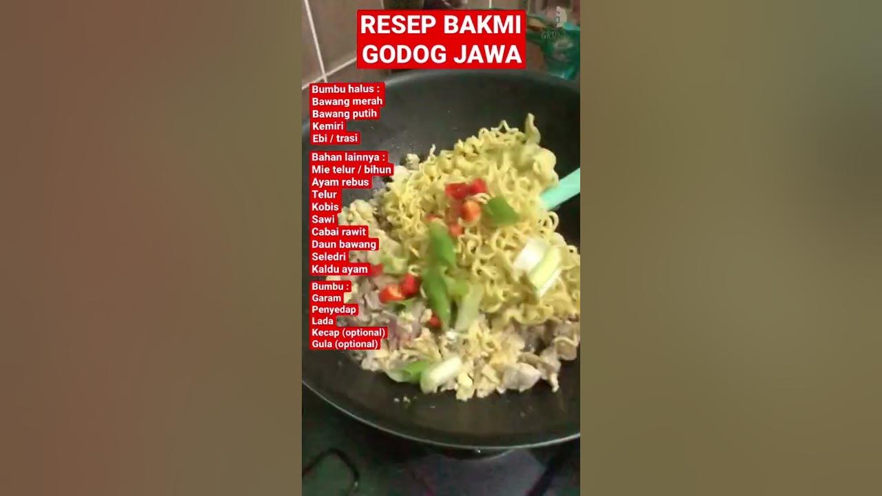 RESEP BAKMI GODOG JAWA PRAKTIS, ENAK | BIKIN KANGEN KAMPUNG HALAMAN | 2 PORSI | GRDSky Tv