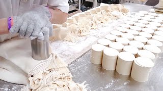 Taiwan Dumpling Factory! Making Dumpling Wrapper ,Handmade Dumpling / 水餃工廠直擊！大量水餃皮製作,手工現包水餃