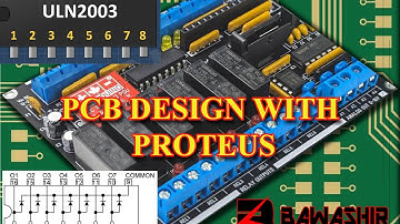 ULN2003A IC PCB DESIGN WITH PROTEUS 