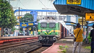 Kanpur WAG-9 pulling a freight train loaded BOXN rake to onwards | indian railway
