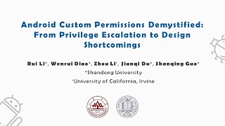 Android Custom Permissions Demystified: From Privilege Escalation to Design Shortcomings