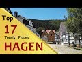 "HAGEN" Top 17 Tourist Places | Hagen Tourism | GERMANY