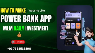 Power Bank Type MLM Investment Website Kaise banaye | Power Bank MLM