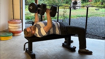 Day 135: Can a lazy 48 year old get back in shape? #benchpress