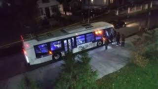 Live Night time in Queens NY MTA Q111 Q77 Q113 and Q114 Limited Bus Services 11/10/25
