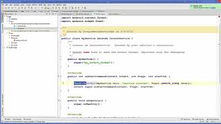 42 Android Tutorial for Beginners 35 # Creating Service Using IntentService