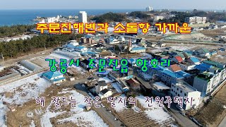 [거래완료] 주문진해변과 소돌항 가까운 강릉시 주문진읍 향호리의 해 잘드는 작은필지의 전원주택지