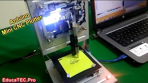 Mini CNC Plotter using Arduino & L293D Motor Shield