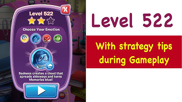 Inside Out Thought Bubbles Level 522 Tips and Strategy Gameplay Walkthrough No Boosters